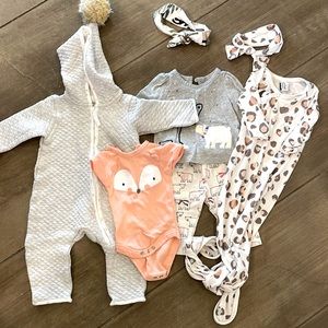 Newborn Girls Bundle. Copper Pearl and H&M